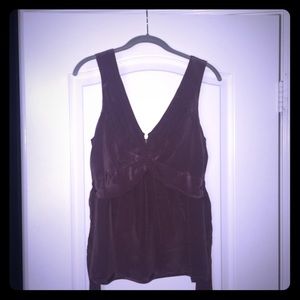 BCBGMaxAzria mauve silk tank top
