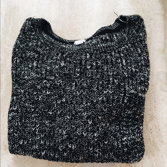 Garage Oversized Salt & Pepper Sweater