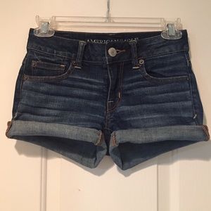 Dark jean shorts