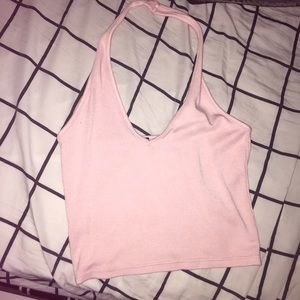 Blush halter top