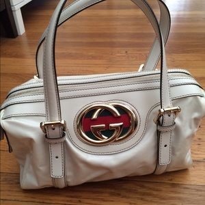 White Gucci handbag