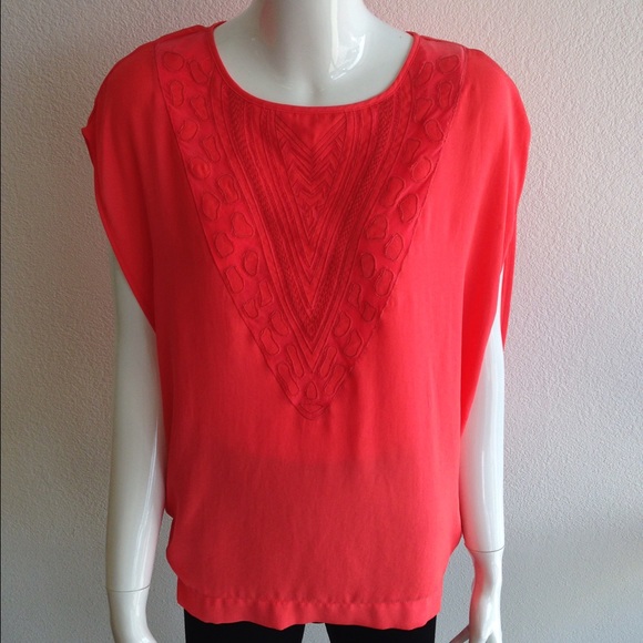 Pink orange blouse!