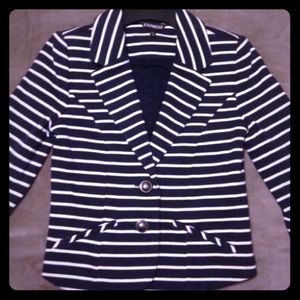New reduction! Striped Navy and White Blazer