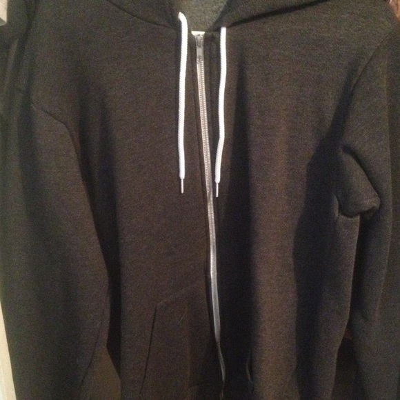 Plain grey zip up