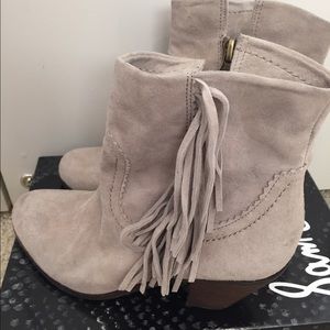 Sam Edelman suede fringe booties