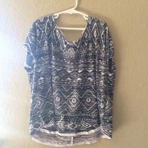 B&W Aztec Print Tee