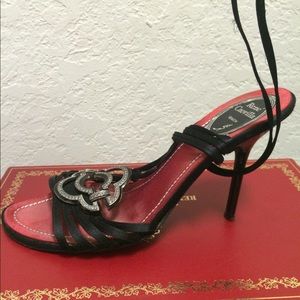 100% AUTHENTIC Rene Caovilla Sworski Crystal shoes