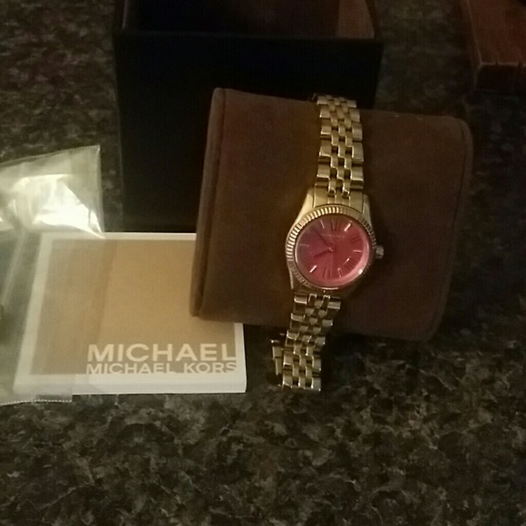 MK Pink Face Watch