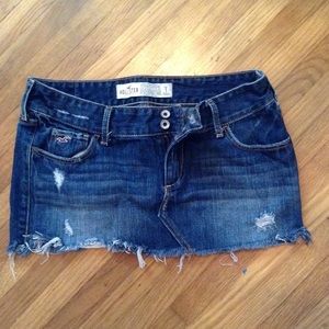 Frayed edging denim skirt 💙