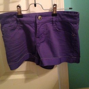 Purple shorts