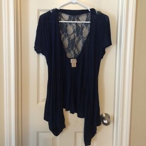 Navy blue shrug