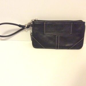 Black Coach Wristlet