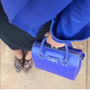 Kate Spade Blue Wellesley Leather Handbag