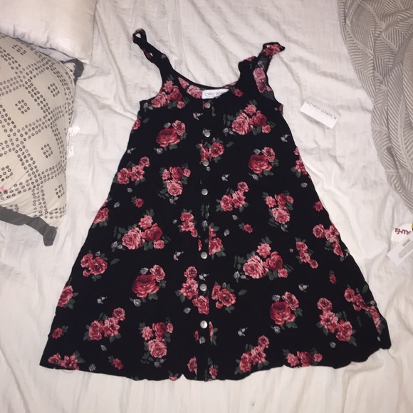 Black floral gypsy warrior dress