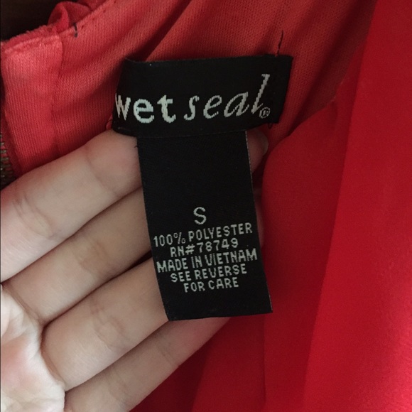 Red dress with side cut outs - Picture 3 of 3