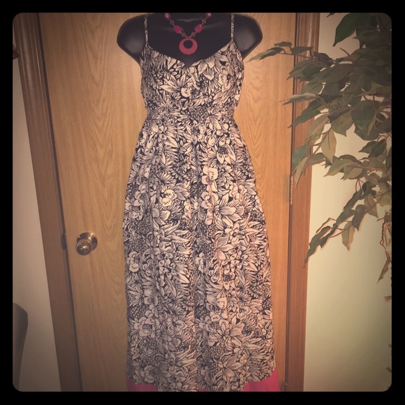 Black and White Maxi Dress