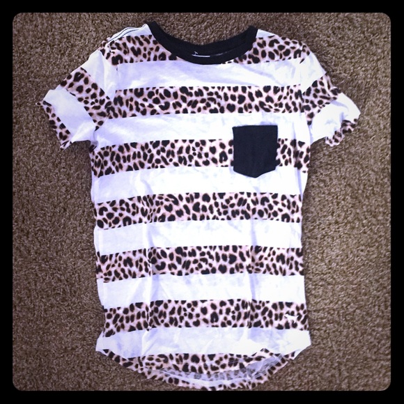 cheetah striped top from PINK!