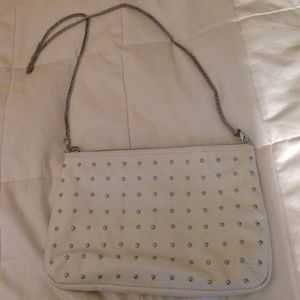 H&M white studded cross body bag