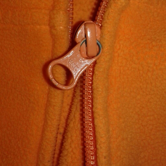 {Sold} RARE! Lilly Pulitzer Orange Fleece Jacket - Picture 3 of 4