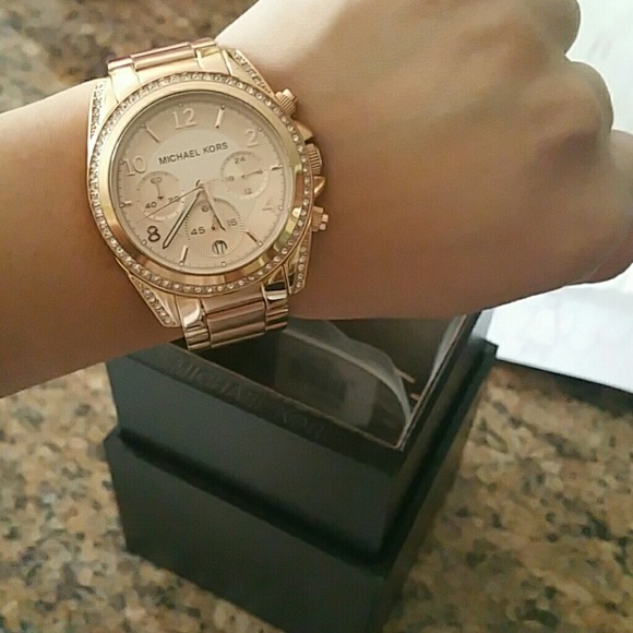Michael Kors rose gold watch 'CLAIRE'
