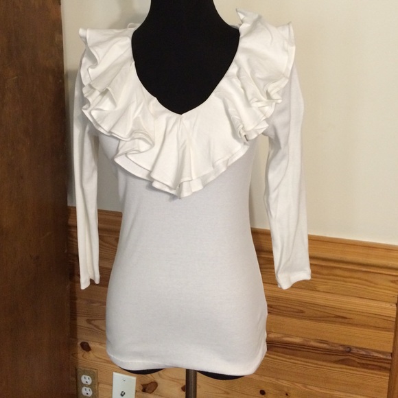 Ralph Lauren ruffle top small NWOT