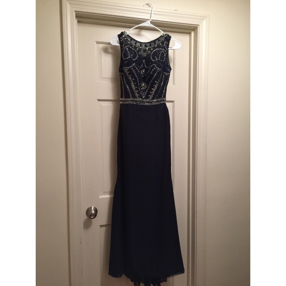 Navy Blue Prom Dress