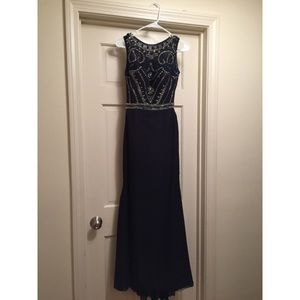 Navy Blue Prom Dress