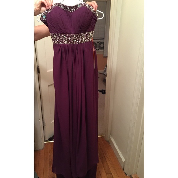 Plum Prom Dress