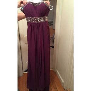 Plum Prom Dress