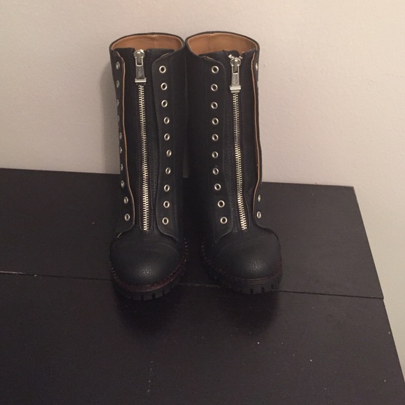 Black ankle boots