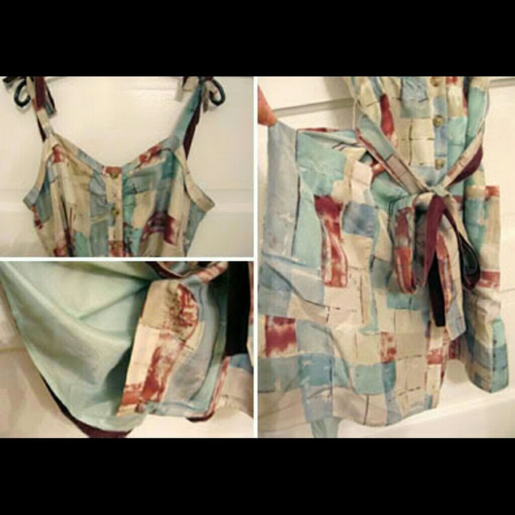 SOLD ON TRADESY Anthropologie silk print dress - Picture 3 of 4