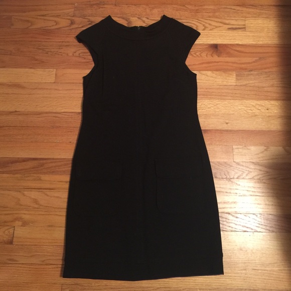 Kenneth Cole black pocket dress with zipper detail