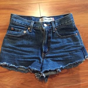 Levi's high waisted shorts