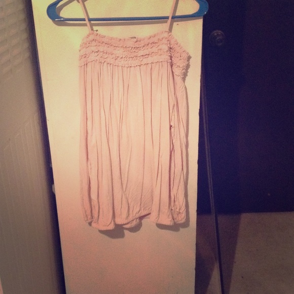 Ruffle top, blush pink