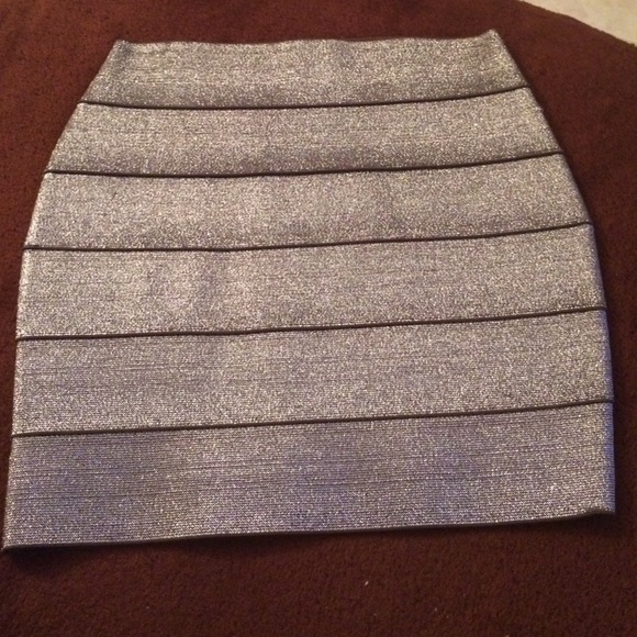 Silver bandage skirt