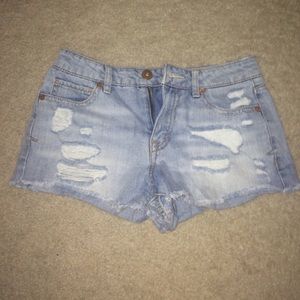 Aeropostale Distressed Short Shorts