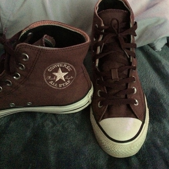 Dark purple converse