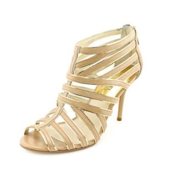 Michael Kors Tatianna Suede Dark Khaki Sandal