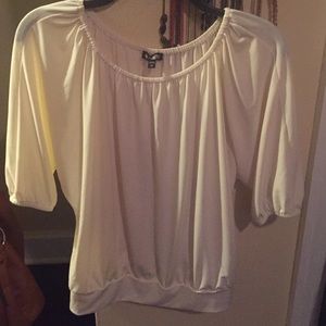 Cream colored Express peasant blouse