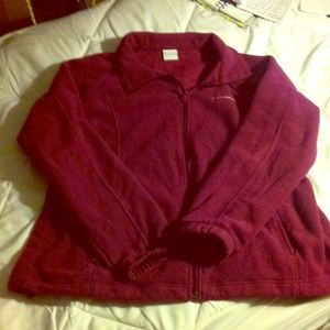 Maroon/ plum Columbia fleece
