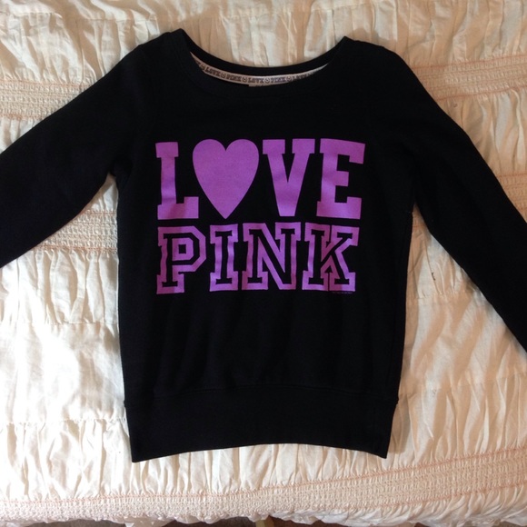 Love Pink Victoria Secret Pullover Black