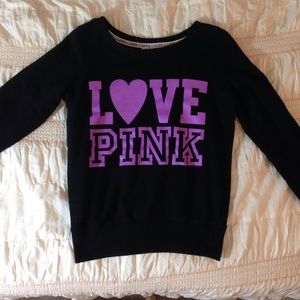 Love Pink Victoria Secret Pullover Black