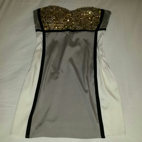 Stella & Jamie Size XS Silk Strapless Tunic - Picture 2 of 4