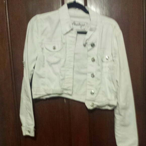White jean jacket