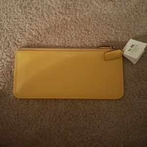 Yellow Coach Pencil Case.!