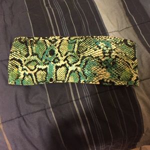 Snake print bandeau size L