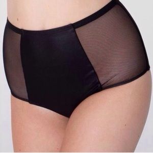 AA Black Mesh Panel Swim Briefs