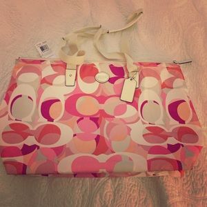 Coach multi colored bag