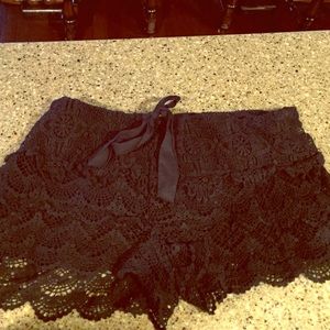 Black lacey shorts