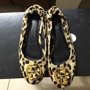 Tory Burch Leopard Print Flats